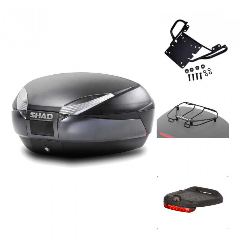 Rear trunk + mounting hardware + accessories  SH48 DARK GREY PREMIUM