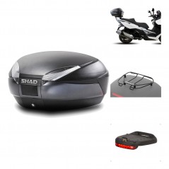 Rear trunk + mounting hardware + accessories  SH48 DARK GREY PREMIUM