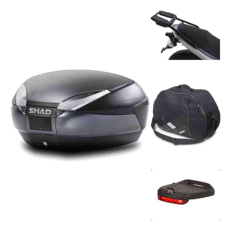 Rear trunk + mounting hardware + accessories  SH48 DARK GREY PREMIUM