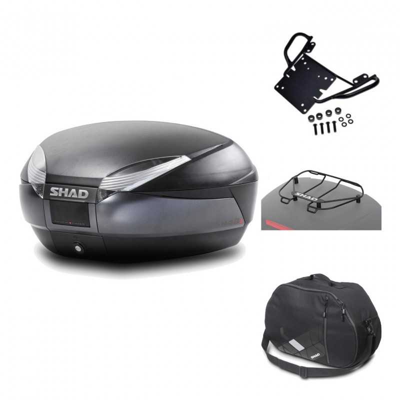 Rear trunk + mounting hardware + accessories  SH48 DARK GREY PREMIUM