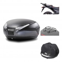 Rear trunk + mounting hardware + accessories  SH48 DARK GREY PREMIUM