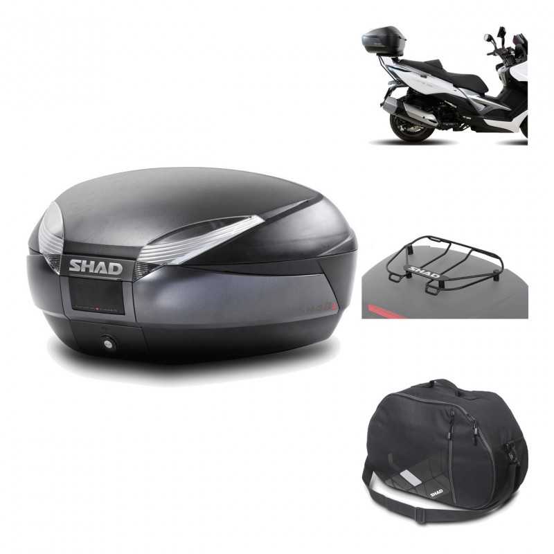 Rear trunk + mounting hardware + accessories  SH48 DARK GREY PREMIUM