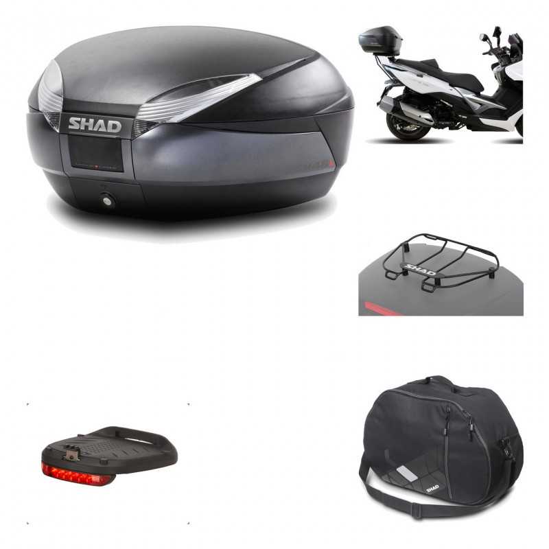 Rear trunk + mounting hardware + accessories  SH48 DARK GREY PREMIUM