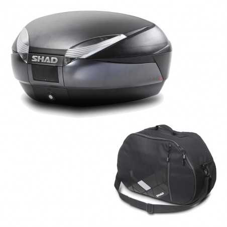 SHAD Baul trasero + bolsa interna SH48 DARK GREY PREMIUM KIT-189340