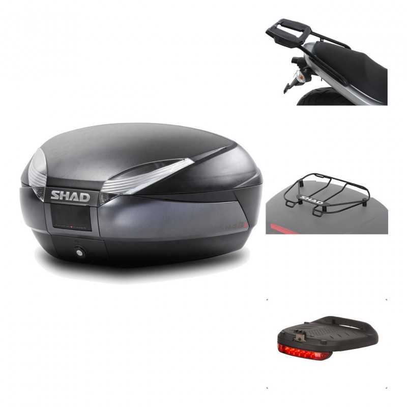 Rear trunk + mounting hardware + accessories  SH48 DARK GREY PREMIUM
