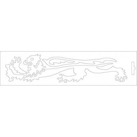 White lion left side adhesive  - 23 cm 33 9756