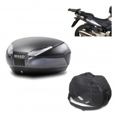 Back trunk + big top fitting + internal bag  SH48 DARK GREY PREMIUM