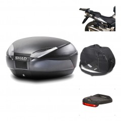 Rear trunk + mounting hardware + accessories  SH48 DARK GREY PREMIUM