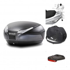 Rear trunk + mounting hardware + accessories  SH48 DARK GREY PREMIUM