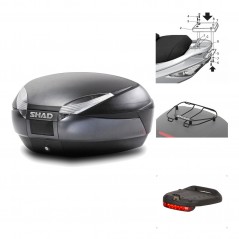 Rear trunk + mounting hardware + accessories  SH48 DARK GREY PREMIUM