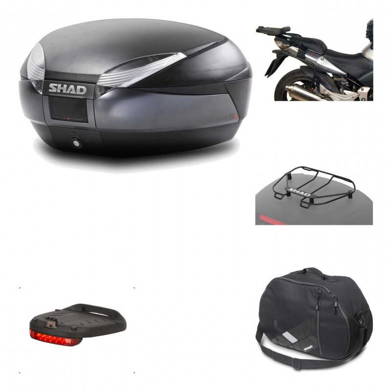 Rear trunk + mounting hardware + accessories  SH48 DARK GREY PREMIUM