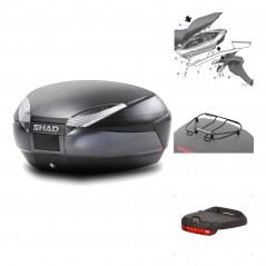 Rear trunk + mounting hardware + accessories  SH48 DARK GREY PREMIUM