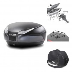 Rear trunk + mounting hardware + accessories  SH48 DARK GREY PREMIUM