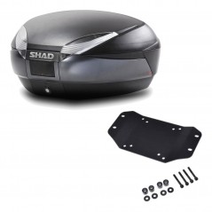 SHAD Baul trasero + herraje montaje SH48 DARK GREY PREMIUM KIT-189554