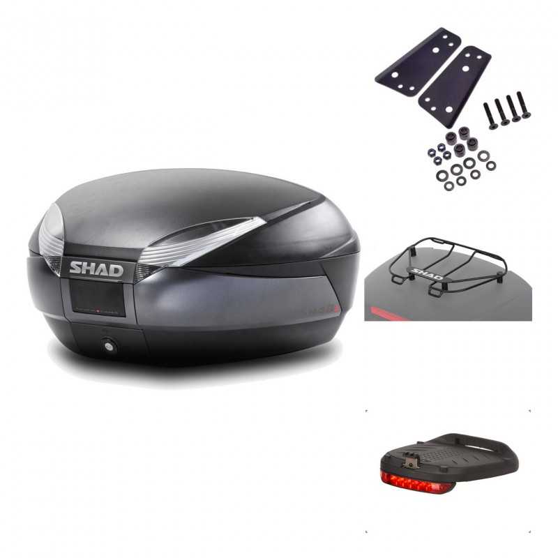 Rear trunk + mounting hardware + accessories  SH48 DARK GREY PREMIUM