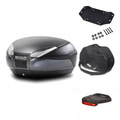 Rear trunk + mounting hardware + accessories  SH48 DARK GREY PREMIUM