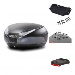 Rear trunk + mounting hardware + accessories  SH48 DARK GREY PREMIUM