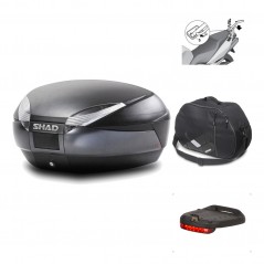 Rear trunk + mounting hardware + accessories  SH48 DARK GREY PREMIUM