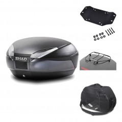 Rear trunk + mounting hardware + accessories  SH48 DARK GREY PREMIUM