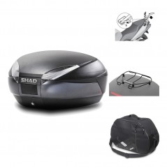 Rear trunk + mounting hardware + accessories  SH48 DARK GREY PREMIUM