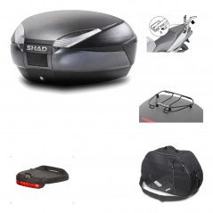Rear trunk + mounting hardware + accessories  SH48 DARK GREY PREMIUM