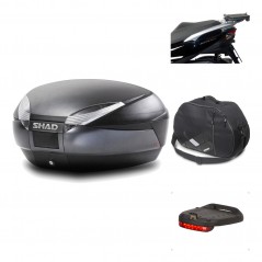 SHAD Baul trasero + herraje montaje accesorios SH48 DARK GREY PREMIUM KIT-189565