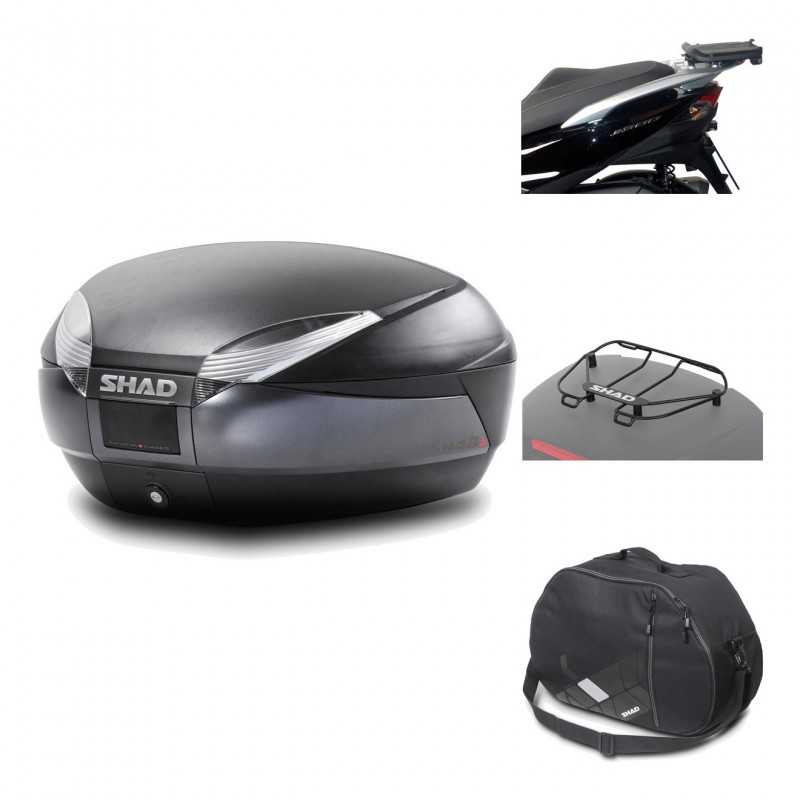 Rear trunk + mounting hardware + accessories  SH48 DARK GREY PREMIUM