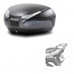 SHAD Baul trasero + herraje montaje SH48 DARK GREY PREMIUM KIT-189618