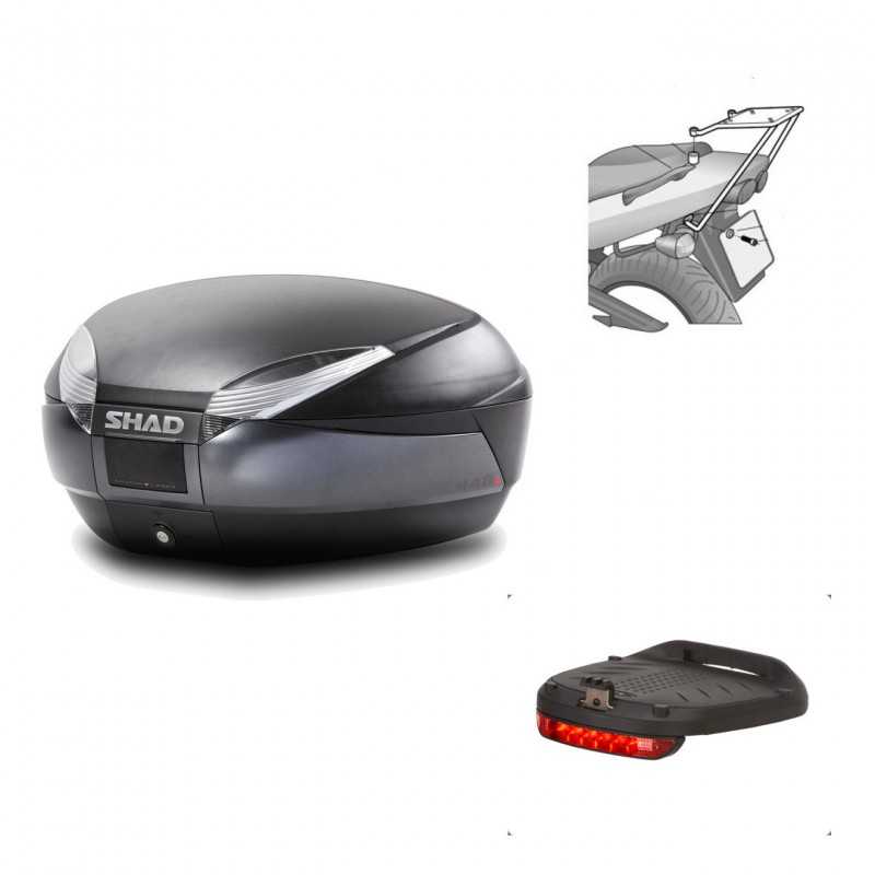 Back trunk + big top fitting + brake light  SH48 DARK GREY PREMIUM