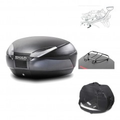 Rear trunk + mounting hardware + accessories  SH48 DARK GREY PREMIUM