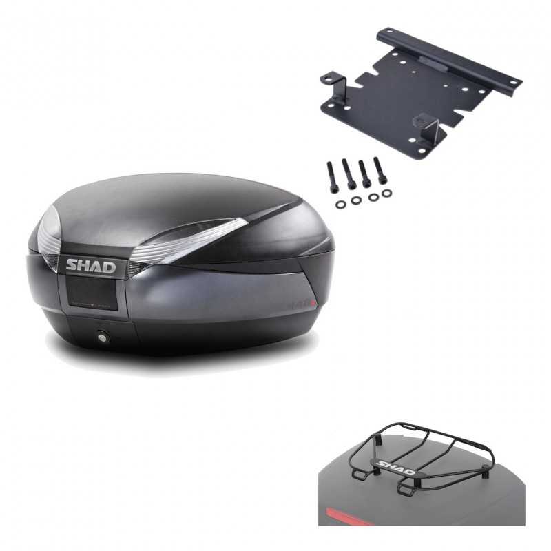 Back trunk + big top fitting + top grid rack  SH48 DARK GREY PREMIUM