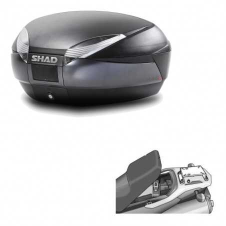 SHAD Baul trasero + herraje montaje SH48 DARK GREY PREMIUM KIT-189770