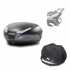 Back trunk + big top fitting + internal bag  SH48 DARK GREY PREMIUM