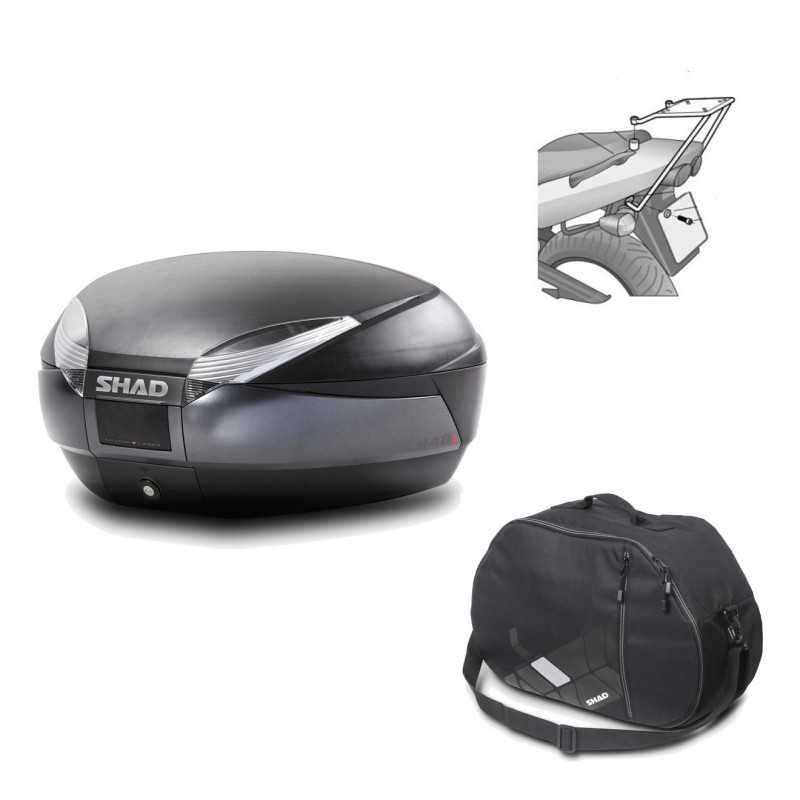 Back trunk + big top fitting + internal bag  SH48 DARK GREY PREMIUM
