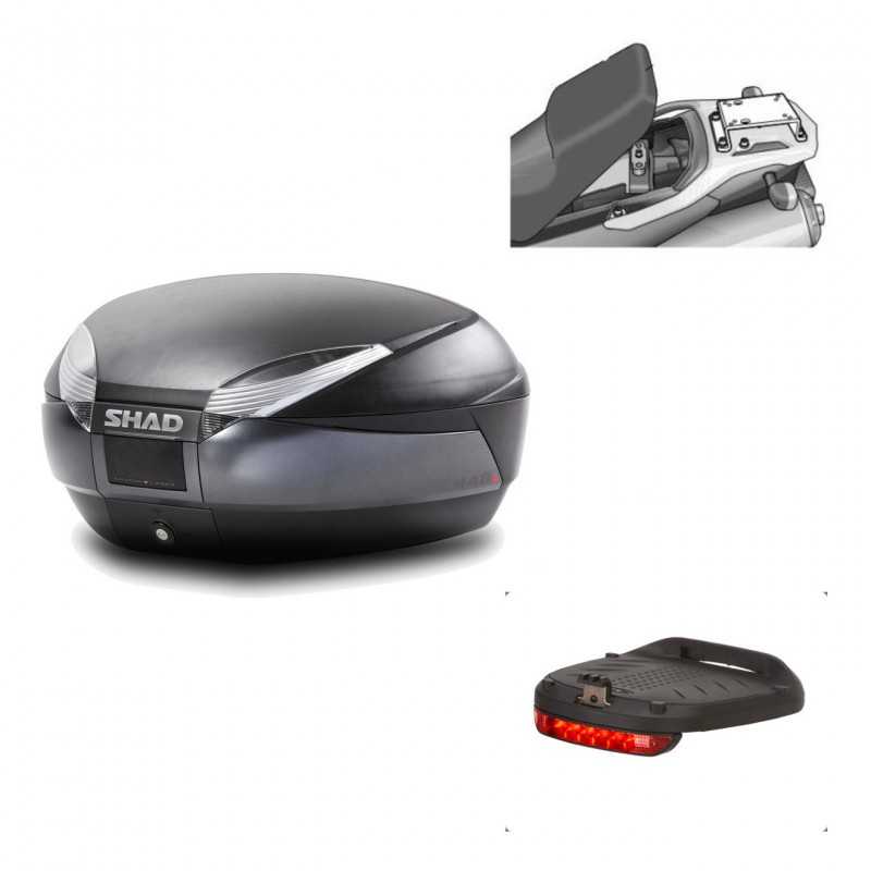 Back trunk + big top fitting + brake light  SH48 DARK GREY PREMIUM