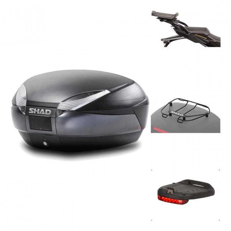 Rear trunk + mounting hardware + accessories  SH48 DARK GREY PREMIUM