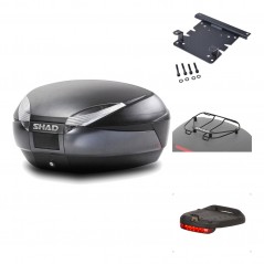Rear trunk + mounting hardware + accessories  SH48 DARK GREY PREMIUM