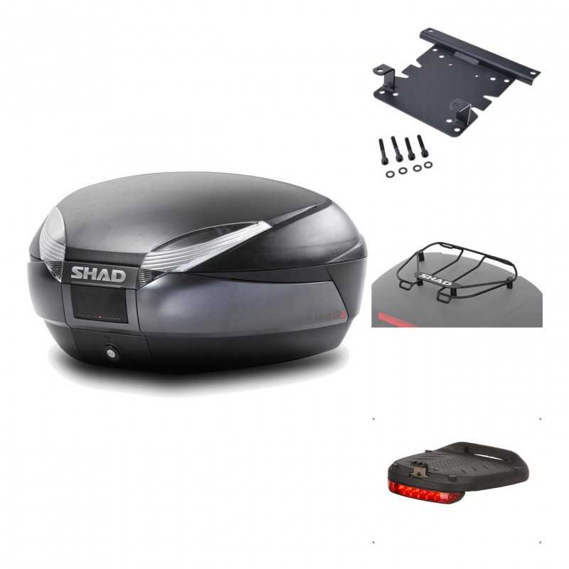 Rear trunk + mounting hardware + accessories  SH48 DARK GREY PREMIUM