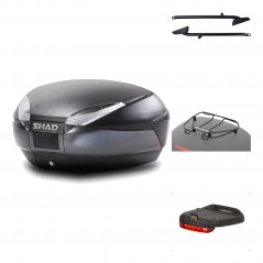 Rear trunk + mounting hardware + accessories  SH48 DARK GREY PREMIUM