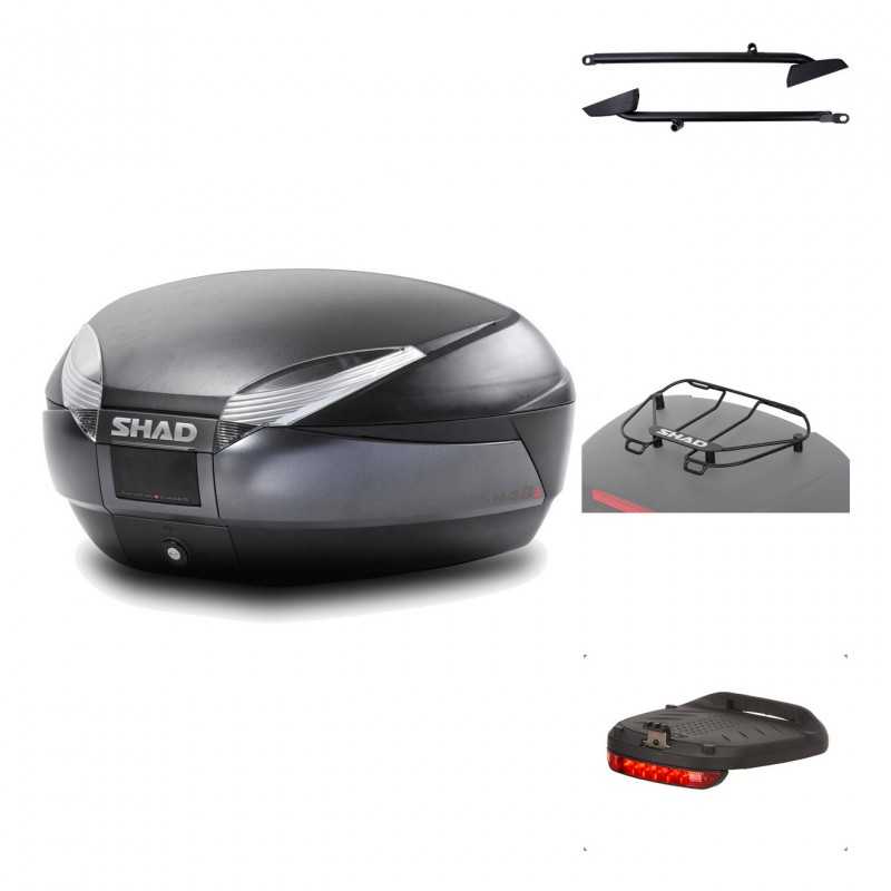 Rear trunk + mounting hardware + accessories  SH48 DARK GREY PREMIUM