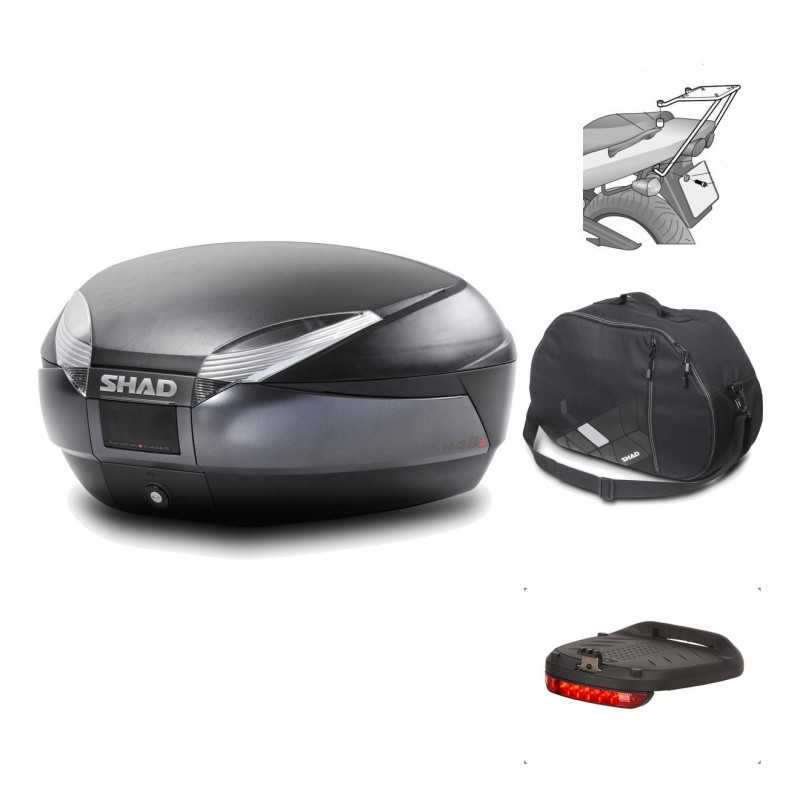 Rear trunk + mounting hardware + accessories  SH48 DARK GREY PREMIUM