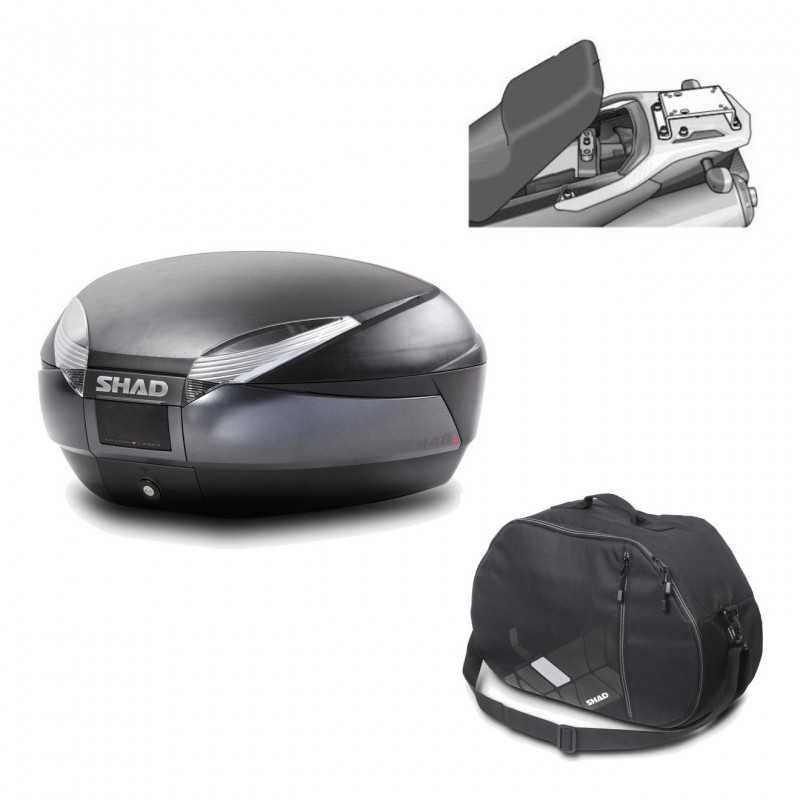 Back trunk + big top fitting + internal bag  SH48 DARK GREY PREMIUM