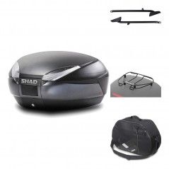 Rear trunk + mounting hardware + accessories  SH48 DARK GREY PREMIUM