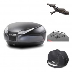 Rear trunk + mounting hardware + accessories  SH48 DARK GREY PREMIUM