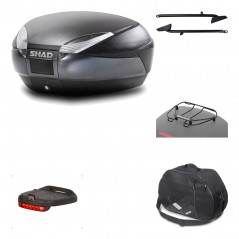 Rear trunk + mounting hardware + accessories  SH48 DARK GREY PREMIUM