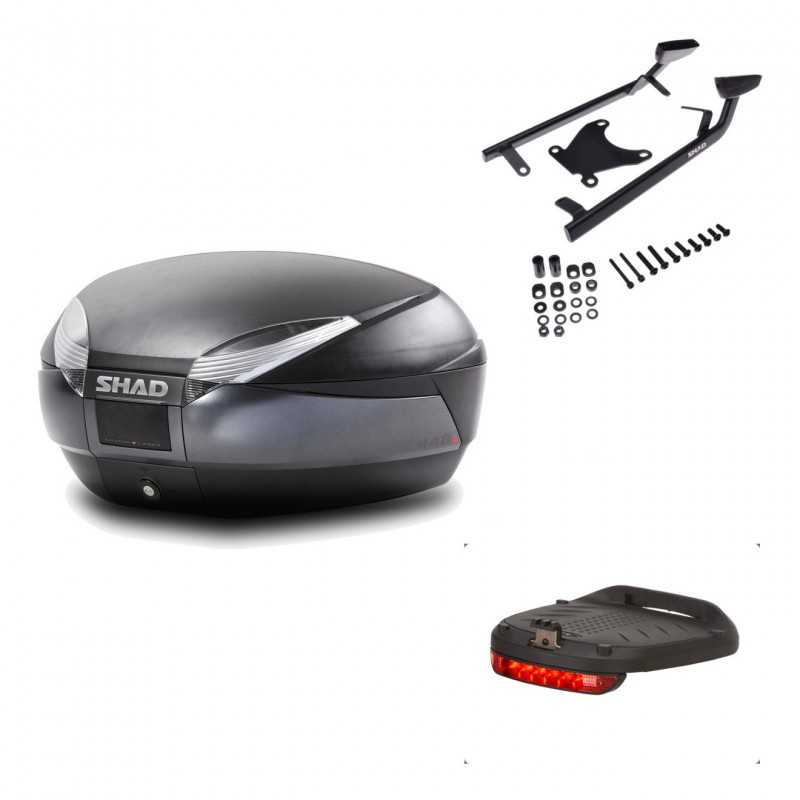 Back trunk + big top fitting + brake light  SH48 DARK GREY PREMIUM