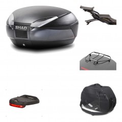 Rear trunk + mounting hardware + accessories  SH48 DARK GREY PREMIUM