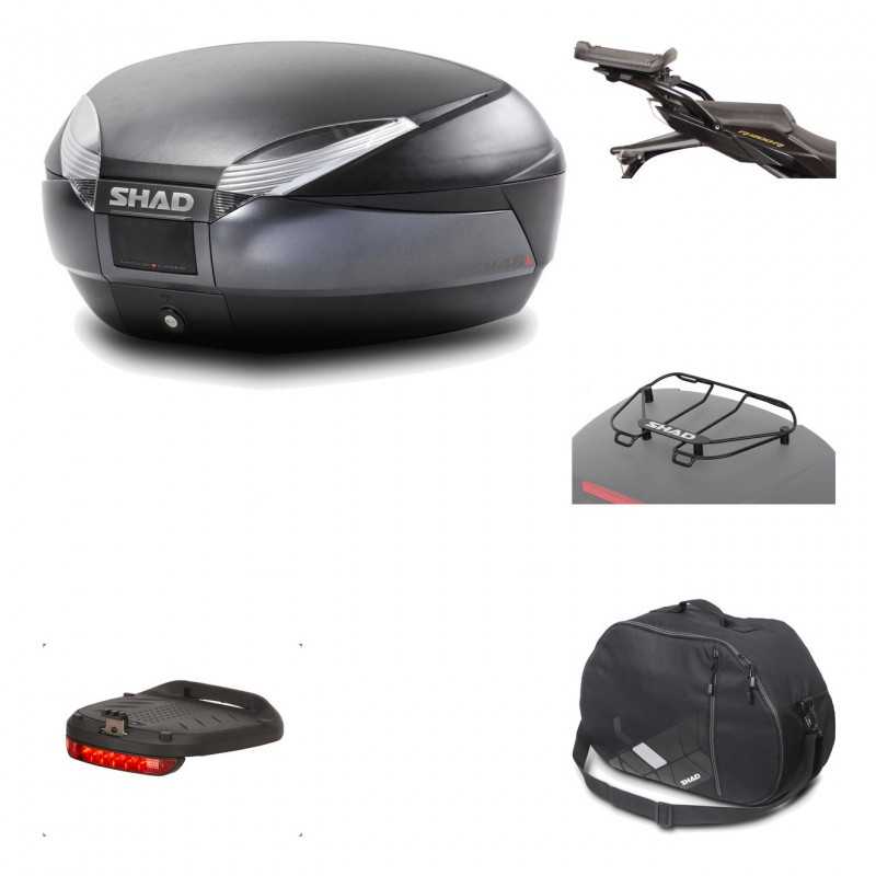 Rear trunk + mounting hardware + accessories  SH48 DARK GREY PREMIUM