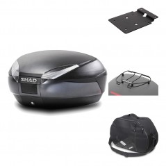 Rear trunk + mounting hardware + accessories  SH48 DARK GREY PREMIUM