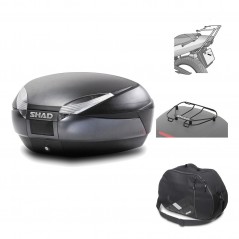 Rear trunk + mounting hardware + accessories  SH48 DARK GREY PREMIUM
